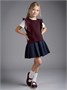 Жилет Amarobaby Pure Love School Elite, вязаный, бордовый AB-OD25-PLSEL1001/08-122
