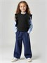 Жилет Amarobaby Pure Love School Vogue, вязаный, черный AB-OD25-PLSVG1001/09-122