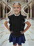 Жилет Amarobaby Pure Love School Vogue, вязаный, черный AB-OD25-PLSVG1001/09-122