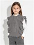 Жилет Amarobaby Pure Love School Vogue, вязаный, серый AB-OD25-PLSVG1001/11-122