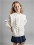 Жилет Amarobaby Pure Love School Vogue, вязаный, молочный AB-OD25-PLSVG1001/33-122