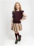 Жилет Amarobaby Pure Love School Vogue, вязаный, бордовый AB-OD25-PLSVG1001/08-122
