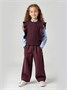 Жилет Amarobaby Pure Love School Vogue, вязаный, бордовый AB-OD25-PLSVG1001/08-122
