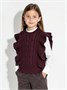 Жилет Amarobaby Pure Love School Vogue, вязаный, бордовый AB-OD25-PLSVG1001/08-122