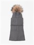 Шапка балаклава с меховым помпоном детская Amarobaby Pure Love Pompon вязаная, серый AB-OD24-PLPO16/11-50