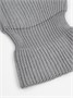 Шапка шлем с ушками мишки детская Amarobaby Pure Love Snug вязаная, серый AB-OD24-PLS16/11-44