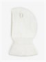 Шапка шлем с ушками мишки детская Amarobaby Pure Love Snug вязаная, молочный AB-OD24-PLS16/33-44