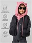 Шапка капор с ушками кошки детская Amarobaby Pure Love Kitty вязаная, розовый AB-OD24-PLK16/06-50
