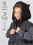 Шапка капор с ушками кошки детская Amarobaby Pure Love Kitty вязаная, черный AB-OD24-PLK16/09-50