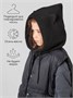 Шапка капор с ушками кошки детская Amarobaby Pure Love Kitty вязаная, черный AB-OD24-PLK16/09-50