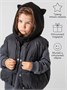 Шапка капор с ушками кошки детская Amarobaby Pure Love Kitty вязаная, черный AB-OD24-PLK16/09-50