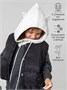 Шапка капор с ушками кошки детская Amarobaby Pure Love Kitty вязаная, молочный AB-OD24-PLK16/33-50