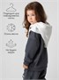 Шапка капор с ушками кошки детская Amarobaby Pure Love Kitty вязаная, молочный AB-OD24-PLK16/33-50
