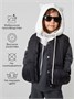 Шапка капор с ушками кошки детская Amarobaby Pure Love Kitty вязаная, молочный AB-OD24-PLK16/33-50