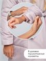 Пальто зимнее для девочек AmaroBaby SNUGGLY, пудровый AB-OD24-SNUGGLY29/27-122