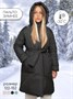 Пальто зимнее для девочек AmaroBaby SNUGGLY, черный AB-OD24-SNUGGLY29/09-122
