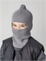 Шапка шлем детская Amarobaby Pure Love Cold вязаная, серый AB-OD24-PLC16/11-46