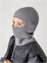 Шапка шлем детская Amarobaby Pure Love Cold вязаная, серый AB-OD24-PLC16/11-46