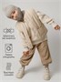 Шапка шлем детская Amarobaby Pure Love Cold вязаная, коричневый AB-OD24-PLC16/12-46