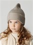 Шапка шлем детская Amarobaby Pure Love Cold вязаная, коричневый AB-OD24-PLC16/12-46