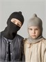 Шапка шлем детская Amarobaby Pure Love Cold вязаная, коричневый AB-OD24-PLC16/12-46