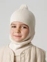 Шапка шлем детская Amarobaby Pure Love Cold вязаная, молочный AB-OD24-PLC16/33-46