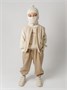 Шапка шлем детская Amarobaby Pure Love Cold вязаная, молочный AB-OD24-PLC16/33-46
