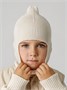 Шапка шлем детская Amarobaby Pure Love Cold вязаная, молочный AB-OD24-PLC16/33-46