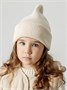 Шапка шлем детская Amarobaby Pure Love Cold вязаная, молочный AB-OD24-PLC16/33-46