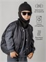Шапка шлем детская Amarobaby Pure Love Cold вязаная, черный AB-OD24-PLC16/09-46