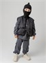 Шапка шлем детская Amarobaby Pure Love Cold вязаная, черный AB-OD24-PLC16/09-46