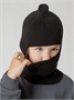 Шапка шлем детская Amarobaby Pure Love Cold вязаная, черный AB-OD24-PLC16/09-46
