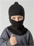 Шапка шлем детская Amarobaby Pure Love Cold вязаная, черный AB-OD24-PLC16/09-46