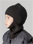 Шапка шлем детская Amarobaby Pure Love Cold вязаная, черный AB-OD24-PLC16/09-46