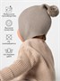 Шапочка детская Amarobaby Pure Love Nice вязаная, коричневый AB-OD23-PLN16/12-38