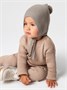 Шапочка детская Amarobaby Pure Love Nice вязаная, коричневый AB-OD23-PLN16/12-38