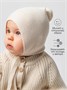 Шапочка детская Amarobaby Pure Love Nice вязаная, молочный AB-OD23-PLN16/33-38