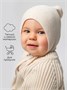 Шапочка детская Amarobaby Pure Love Nice вязаная, молочный AB-OD23-PLN16/33-38