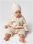 Шапочка детская Amarobaby Pure Love Nice вязаная, молочный AB-OD23-PLN16/33-38