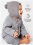 Шапочка детская Amarobaby Pure Love Nice вязаная, серый AB-OD23-PLN16/11-38