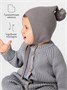 Шапочка детская Amarobaby Pure Love Nice вязаная, серый AB-OD23-PLN16/11-38