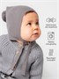 Шапочка детская Amarobaby Pure Love Nice вязаная, серый AB-OD23-PLN16/11-38