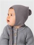 Шапочка детская Amarobaby Pure Love Nice вязаная, серый AB-OD23-PLN16/11-38