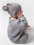Шапочка детская Amarobaby Pure Love Nice вязаная, серый AB-OD23-PLN16/11-38