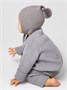 Шапочка детская Amarobaby Pure Love Nice вязаная, серый AB-OD23-PLN16/11-38