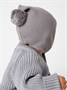 Шапочка детская Amarobaby Pure Love Nice вязаная, серый AB-OD23-PLN16/11-38