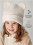 Шапка плюшевая с ушками мишки детская Amarobaby Plush, молочный AB-OD24-P16/33-50