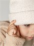 Шапка плюшевая с ушками мишки детская Amarobaby Plush, молочный AB-OD24-P16/33-50