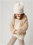 Шапка плюшевая с ушками мишки детская Amarobaby Plush, молочный AB-OD24-P16/33-50