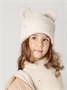 Шапка плюшевая с ушками мишки детская Amarobaby Plush, молочный AB-OD24-P16/33-50